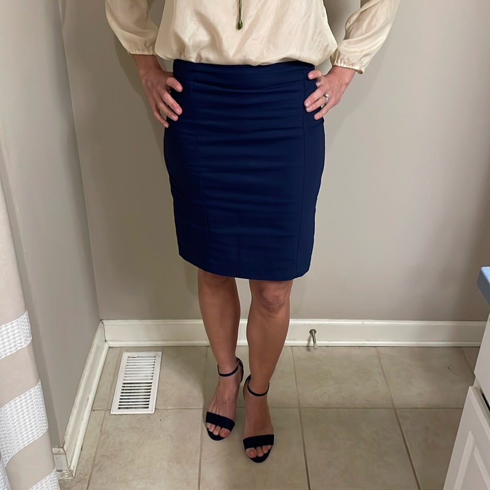 EXPRESS Navy pencil skirt